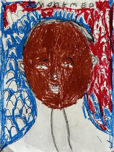 Brooke Archambault, 5th grade, Mixed media, watercolor, colored pencil, paper, Self Portrait , Biddeford Middle School, Teacher: Samara Yandell