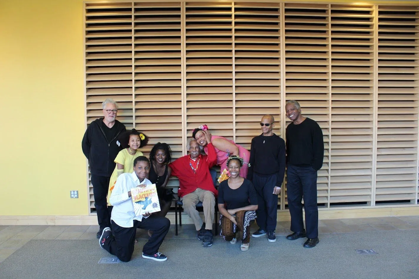 Bryan with performers from the Theater Ensemble of Color, 2018.