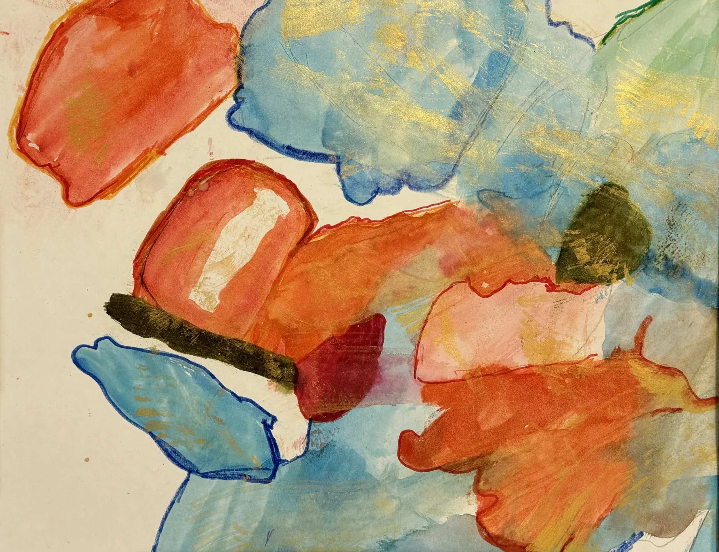 Brooke Archambault, 5th grade, Mixed media, watercolor, colored pencil, paper, Self Portrait , Biddeford Middle School, Teacher: Samara Yandell