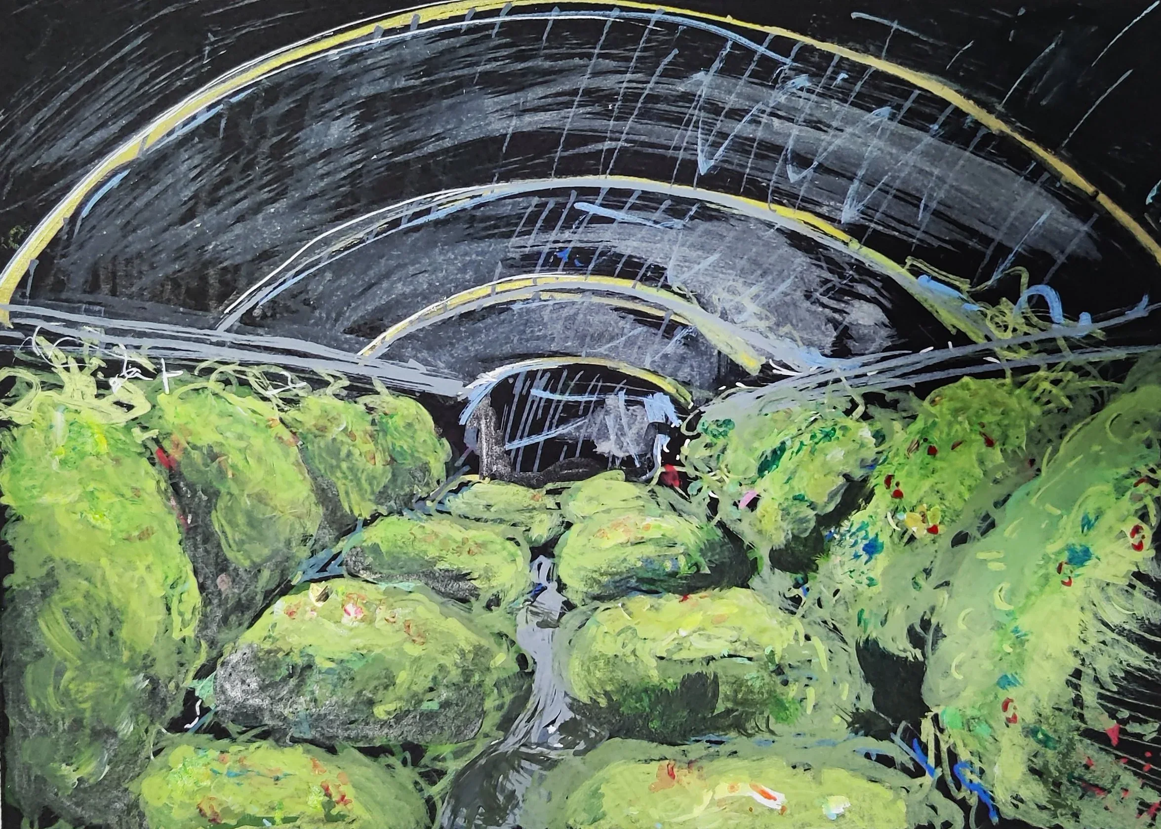 Brooke Archambault, 5th grade, Mixed media, watercolor, colored pencil, paper, Self Portrait , Biddeford Middle School, Teacher: Samara Yandell