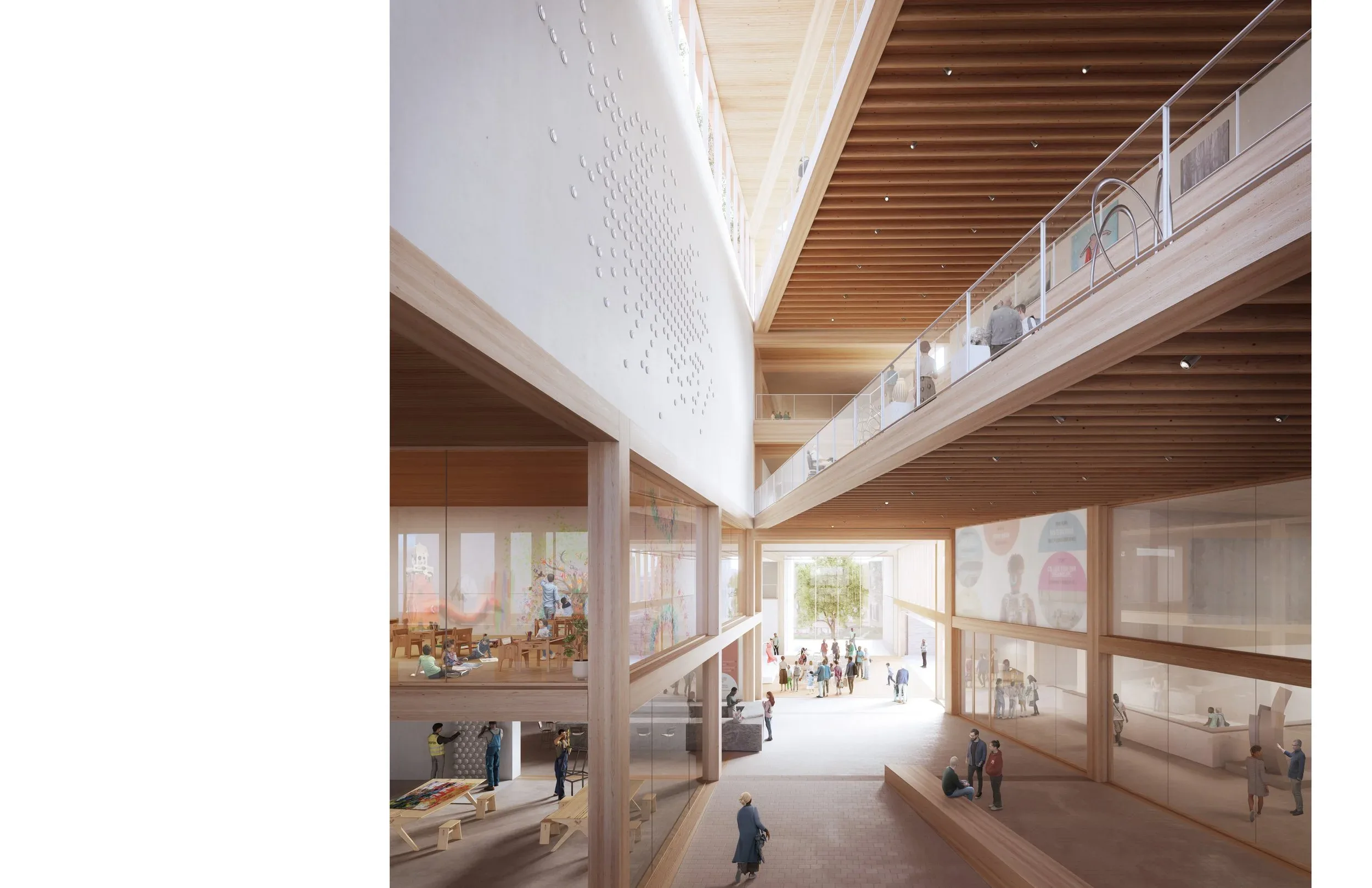 Lever Architecture's design for the Portland Museum of Art, rendering by Darcstudio Portland Museum of Art, Maine / Dovetail Design Strategists