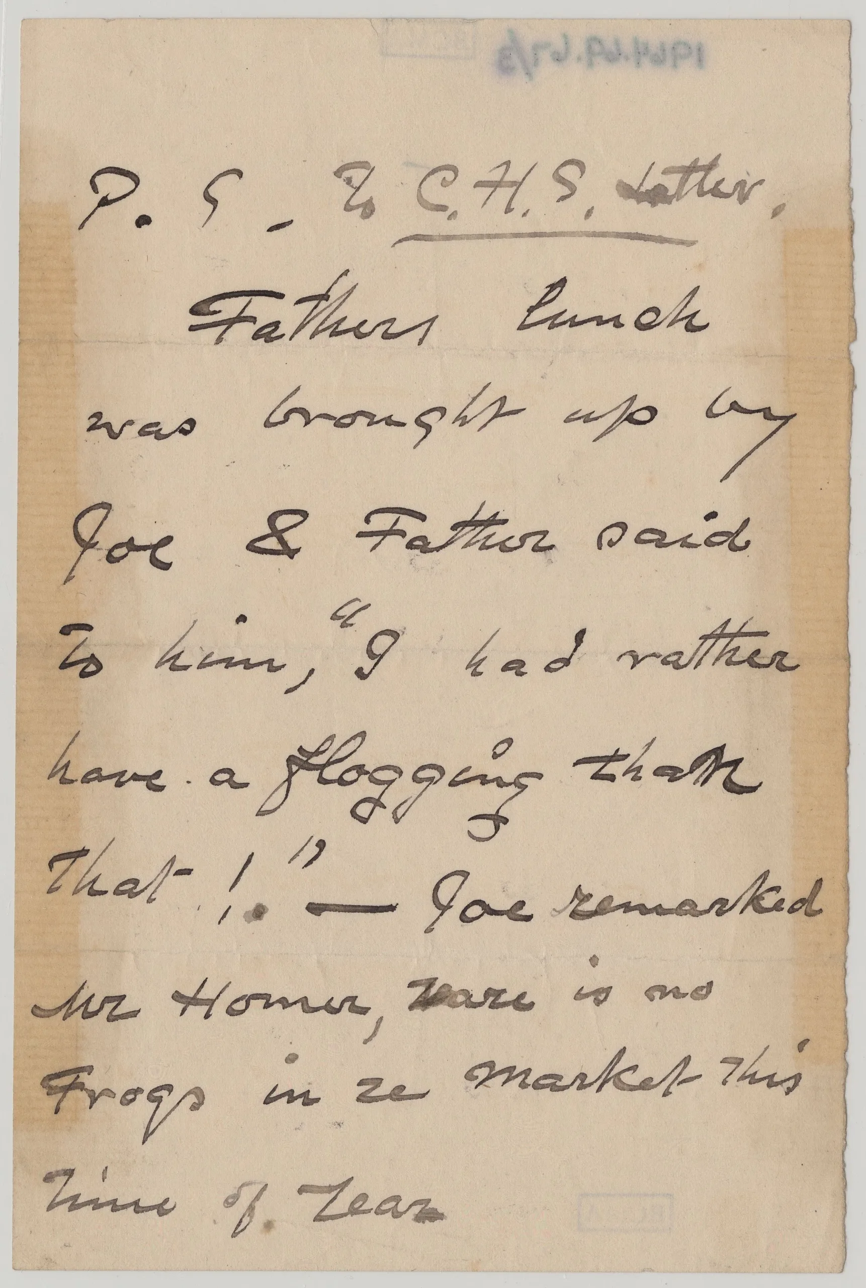 Winslow Homer, Letter to Charles S. Homer, Jr. (Brother) , January 14, 1897, ink on paper, Bowdoin College Museum of Art, Brunswick, Maine, Gift of the Homer Family, 1964.69.67.a.–c.