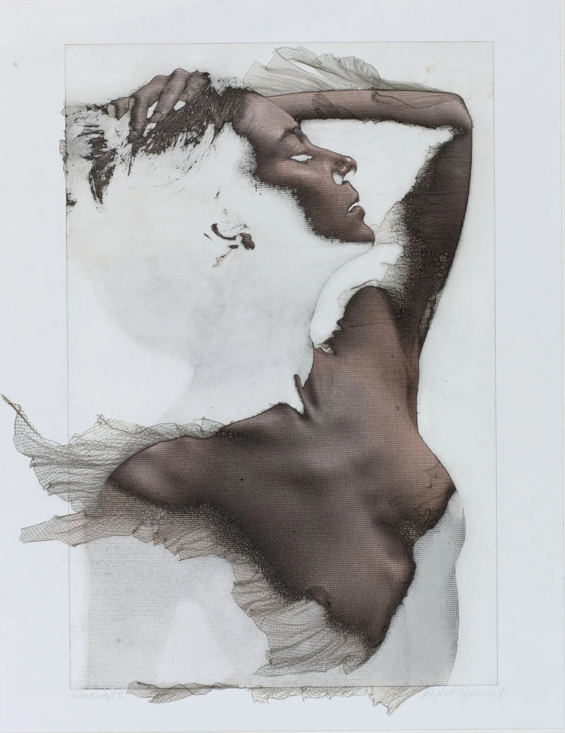 Windswept, 1992/ 1994. Gelatin silver print, 13 5/8 x 10 1/2 inches. Gift of the artist in memory of Jean-Pierre Sudre for the Ernst Haas Memorial Collection