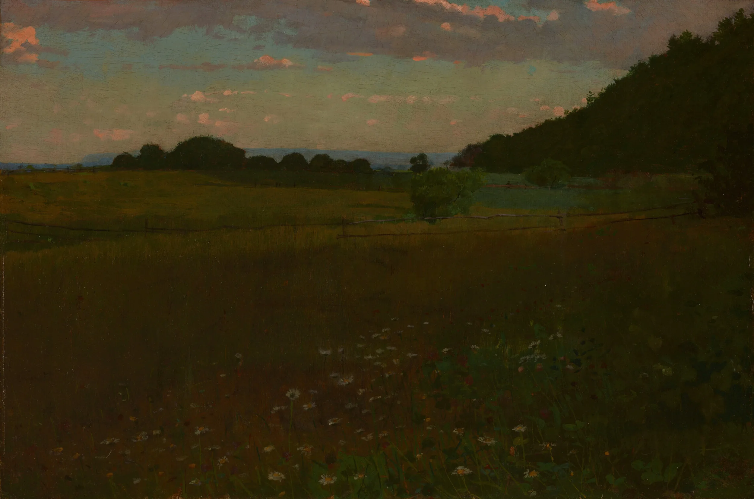 Winslow Homer (United States, 1836-1910), Evening , circa 1870, oil on canvas. Gift from the Berger Collection Educational Trust in honor of the preservation of the Winslow Homer Studio, 2018.9.3. Image courtesy of Luc Demers.
