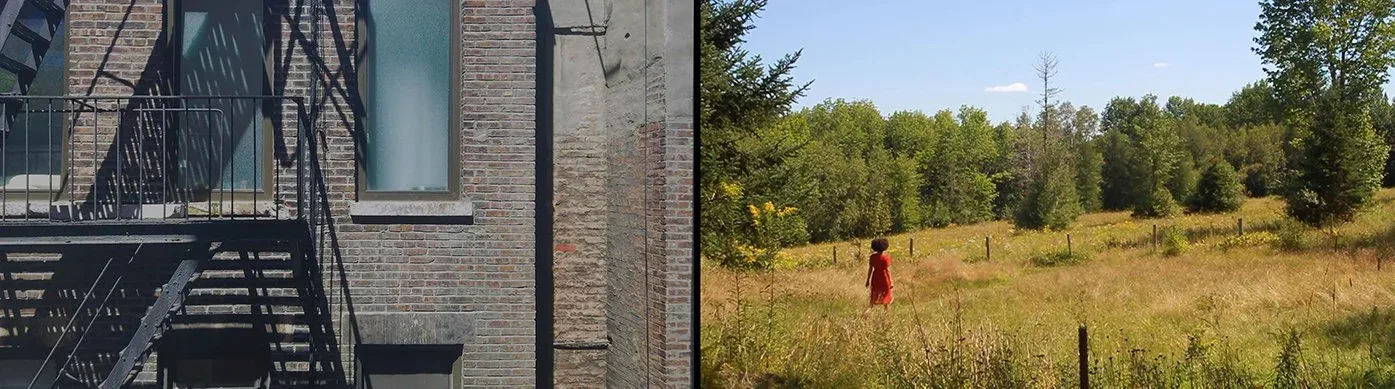 Eleanor Kipping (United States, born 1989), Are You Happy , 2020, two-channel video, 12:14 minutes. Museum purchase with support from the Emily Eaton Moore and Family Fund for the Collection, 2021.9. © Eleanor Kipping