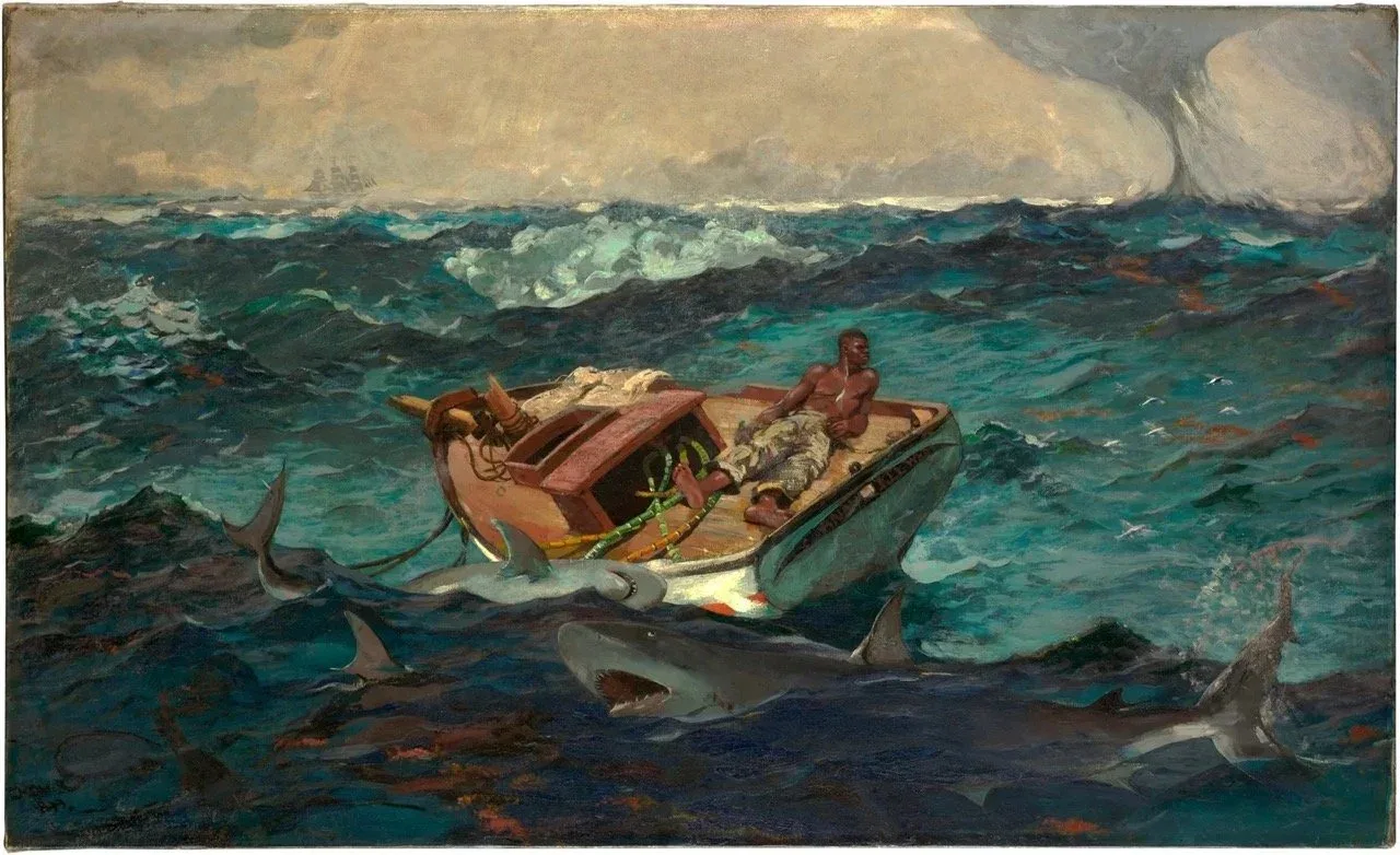 “The Gulf Stream,” begun in 1899, is the linchpin of the Met’s show. Art work courtesy the Metropolitan Museum of Art