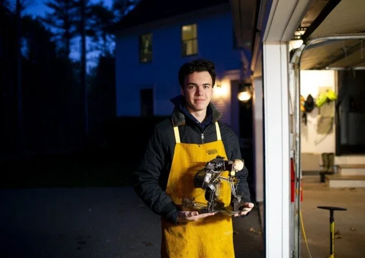 Pochurek started creating welded metal sculptures a few years ago and has been quickly perfecting his own style, which is both technically striking and conveys a social message. Earlier this year, the Portland Museum of Art honored him with a Tidal Shift award. Derek Davis/Staff Photographer