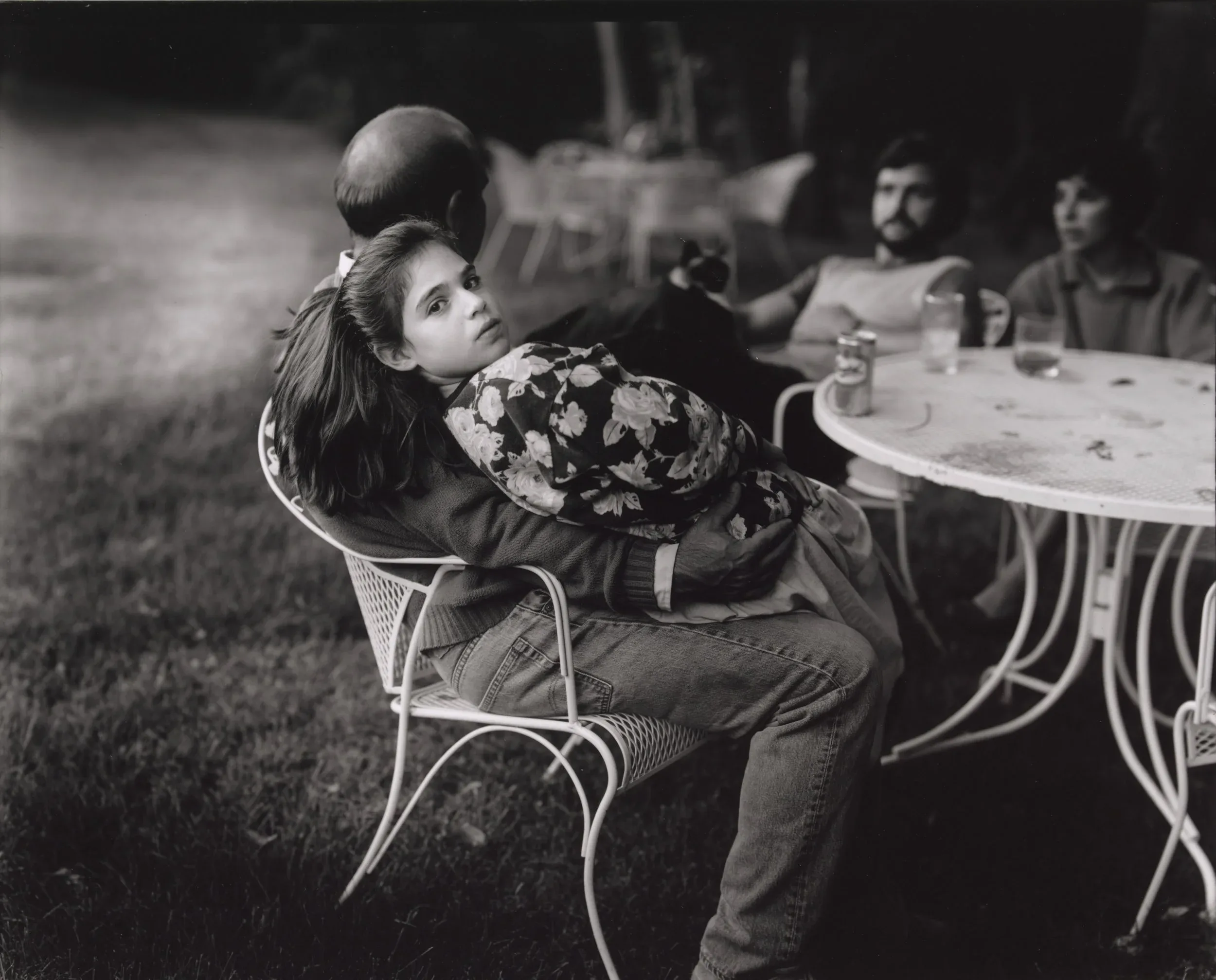 Leah and Her Father from the series At Twelve. 1983 - 1985, gelatin silver print, 10 3/8 x 13 inches, Promised Gift from the Judy Glickman Lauder Collection. © Sally Mann