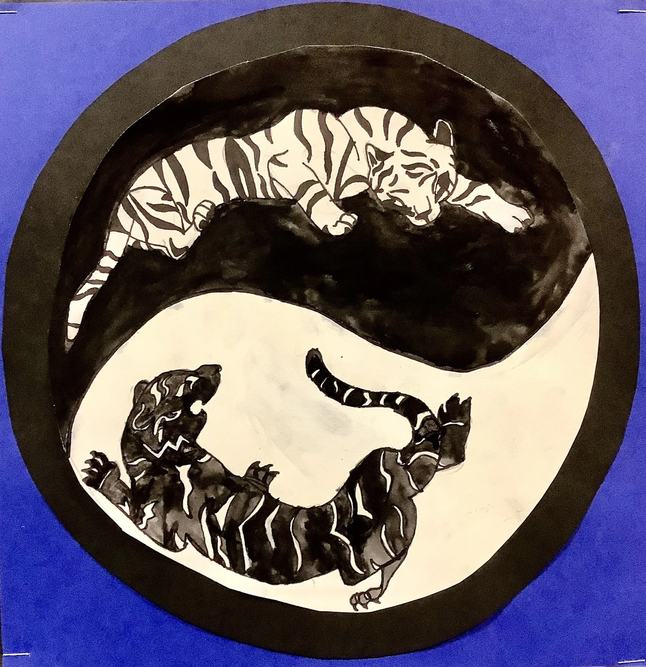 Brooke Archambault, 5th grade, Mixed media, watercolor, colored pencil, paper, Self Portrait , Biddeford Middle School, Teacher: Samara Yandell