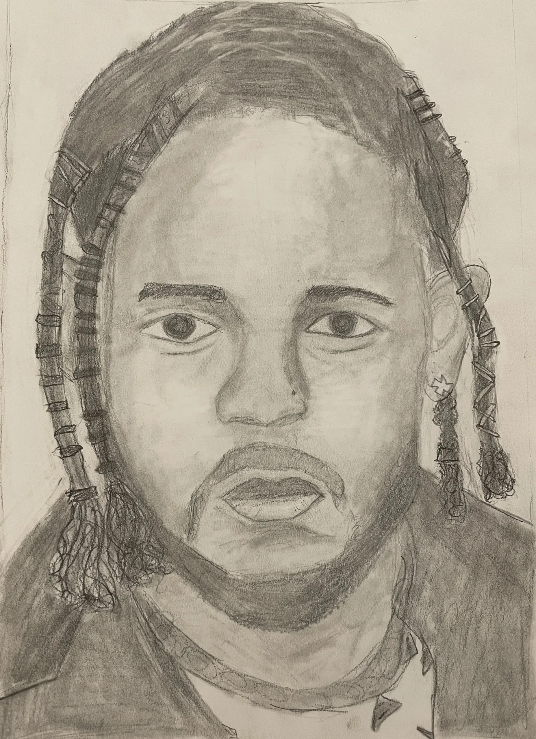 Brooke Archambault, 5th grade, Mixed media, watercolor, colored pencil, paper, Self Portrait , Biddeford Middle School, Teacher: Samara Yandell