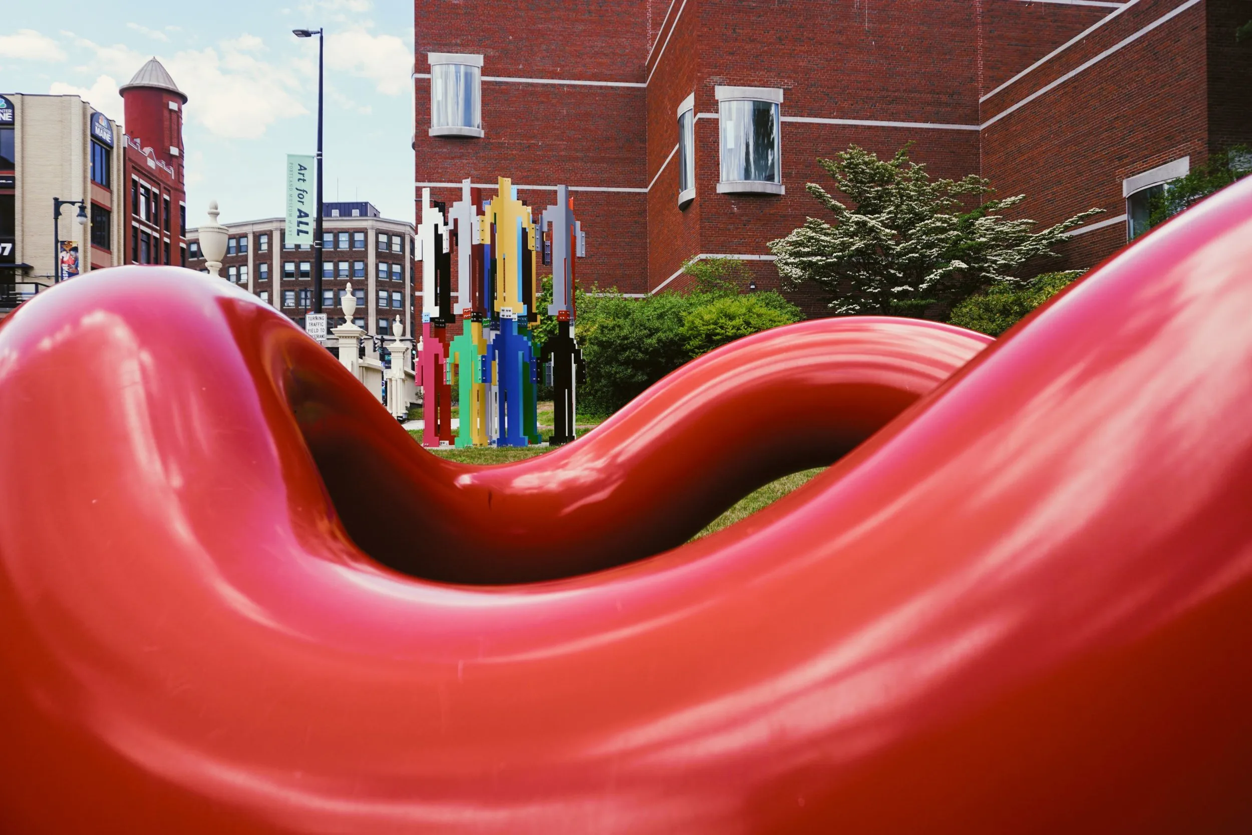 View of Play Sculpture by Isamu Noguchi in the museum’s sculpture garden. (Courtesy Portland Museum of Art, Maine)