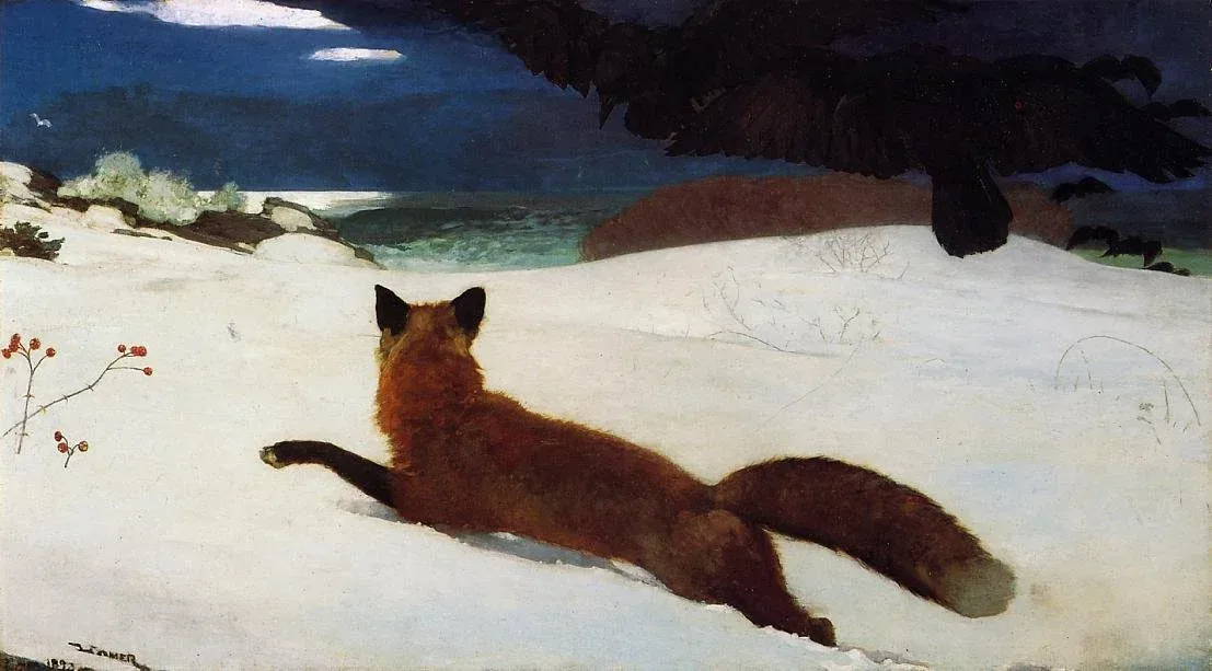 ‘Fox Hunt’ (1893) by Winslow Homer © Pennsylvania Academy of the Fine Arts