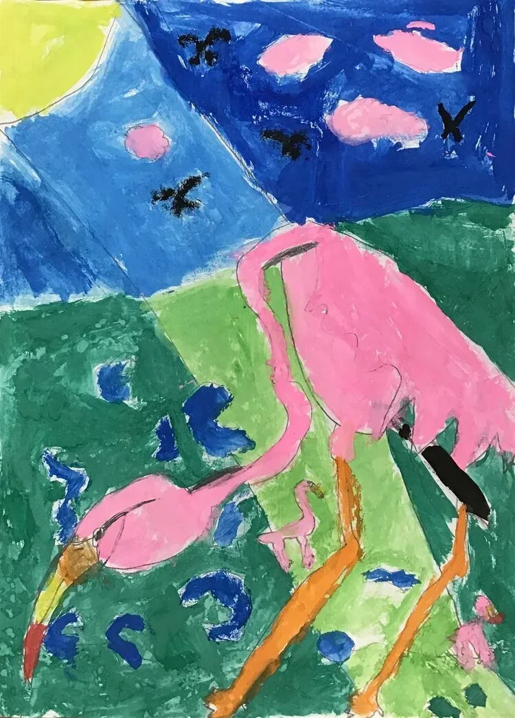 Ava Hartung, Crazy Flamingo 4th grade Washburn Elementary School Auburn, ME Teacher: Lynda Leonas