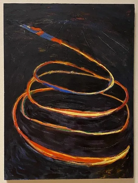 Katherine Bradford , Super Flyer, 2013, oil on canvas, 48 x 36