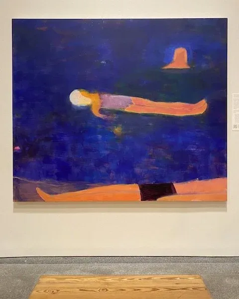 Katherine Bradford , Pond Swimmers , 2016, acrylic on canvas, 68 x 80 inches