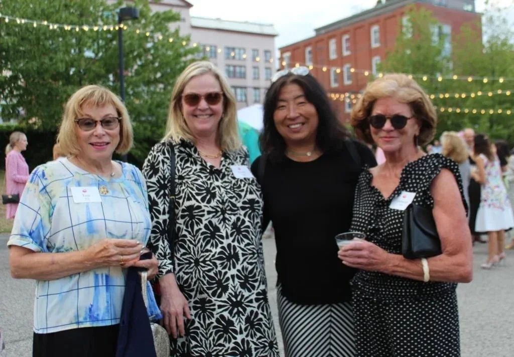 Trustees Tina Petra of Portland, Eileen Gillespie of Scarborough, and Kyo Bannai of Yarmouth and Director’s Circle member Deborah Snite of Portland. Photo by Amy Paradysz.