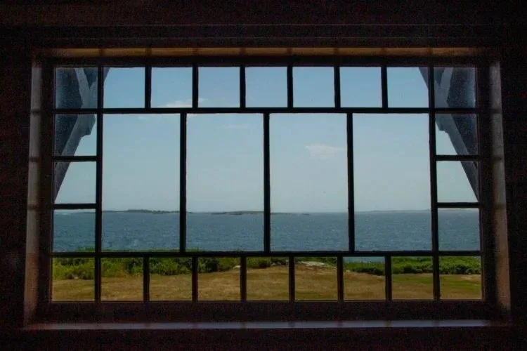 The view from inside Winslow Homer’s studio on Prouts Neck in Scarborough. Photo courtesy of the Portland Museum of Art