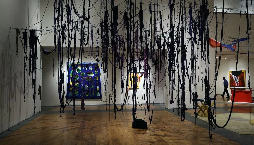 A view of Carrie Moyer and Sheila Pepe's