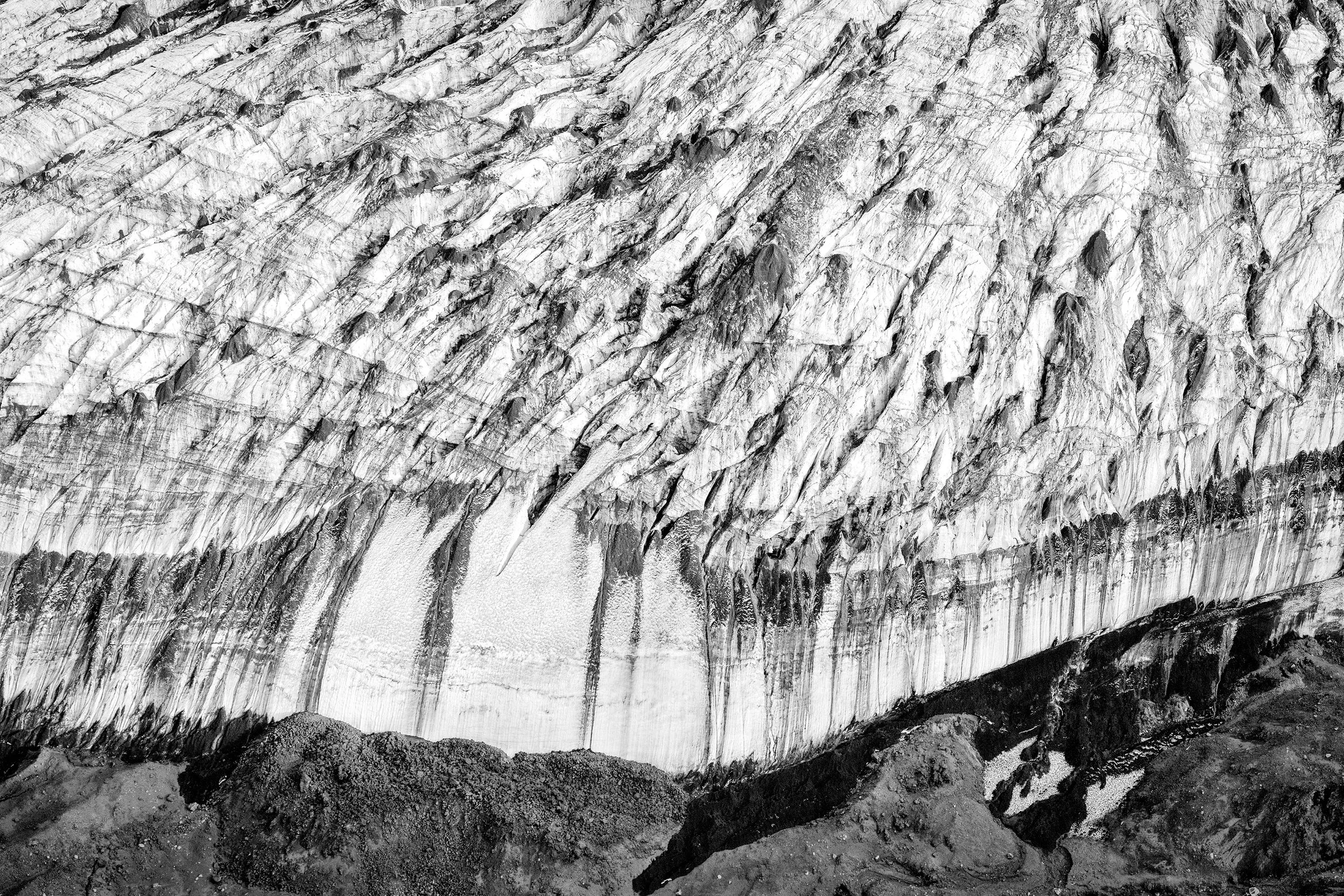 Ragnar Axelsson, RAX (Iceland, born 1958), Terminus — No 5, 2018. 285 gsm Portrait White cotton paper with archival ink, 46 1/2 x 67 inches. Courtesy of the artist. © Ragnar Axelsson