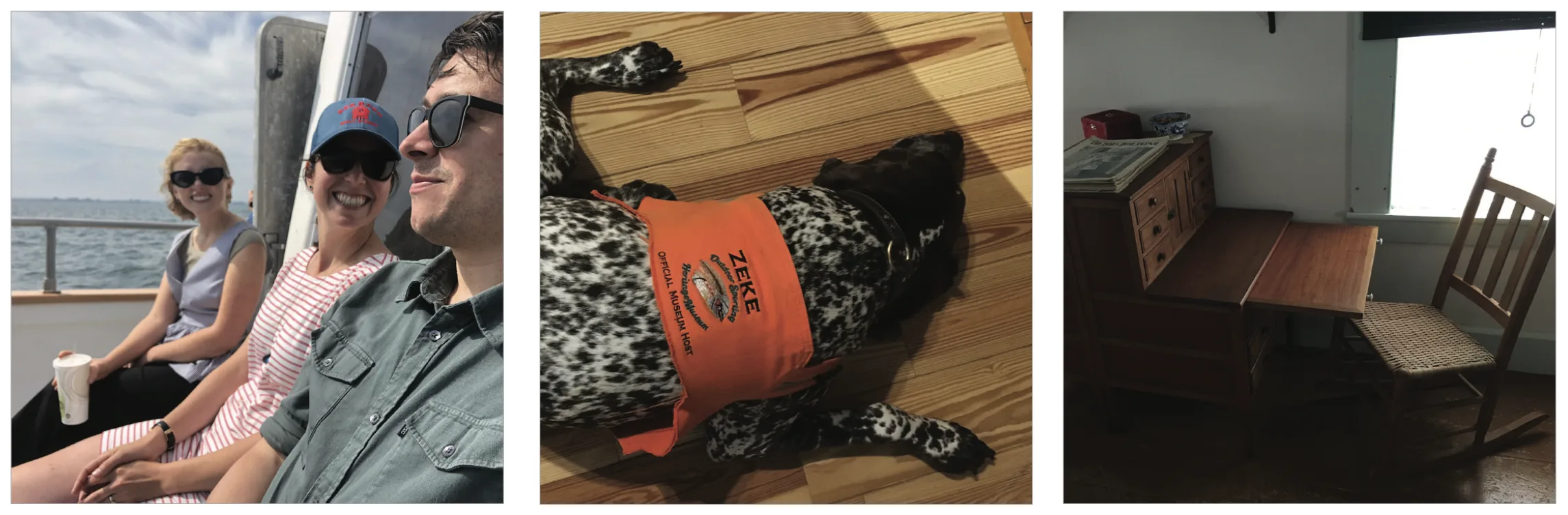  Left: PMA visit to Monhegan Museum of Art and History. Center: Rangeley Outdoor Heritage Museum. Right: Sabbathday Lake Shaker Village 