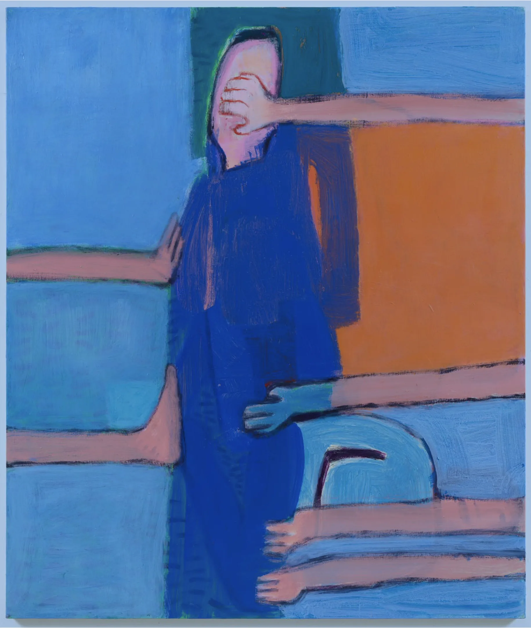 Katherine Bradford, Push Pull , 2019, Acrylic on canvas, Private collection, New York.