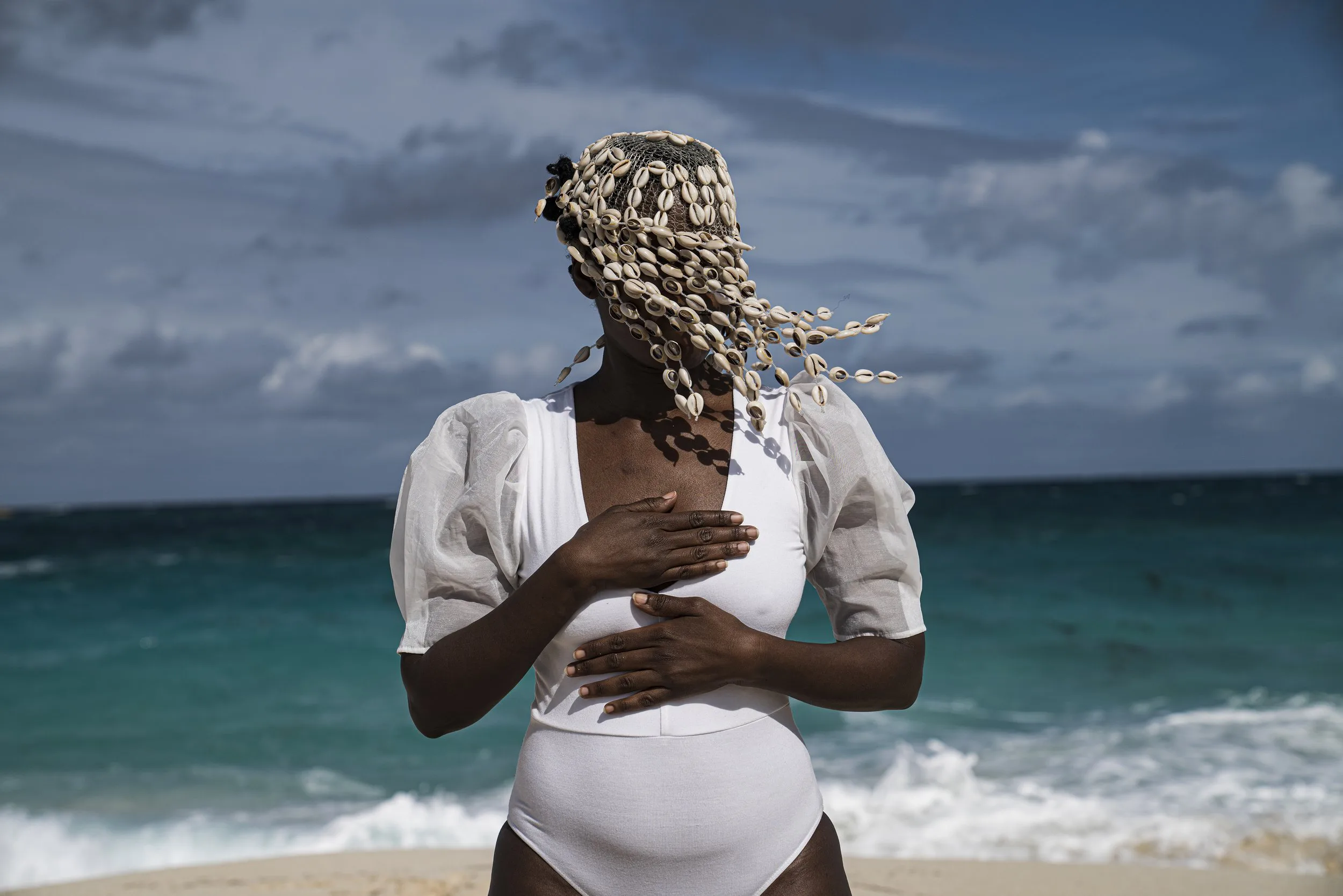 Sea Whispers for Mami Wata at the shore of Guanahani, 2022, Adama Delphine Fawundu