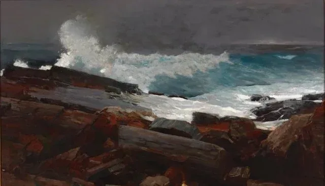 Winslow Homer (United States, 1836 – 1910), “Weatherbeaten,” 1894, oil on canvas, 28 1/2 x 48 3/8 inches, Portland Museum of Art, Maine. Bequest of Charles Shipman Payson, 1988.55.1. Image courtesy of Luc Demers