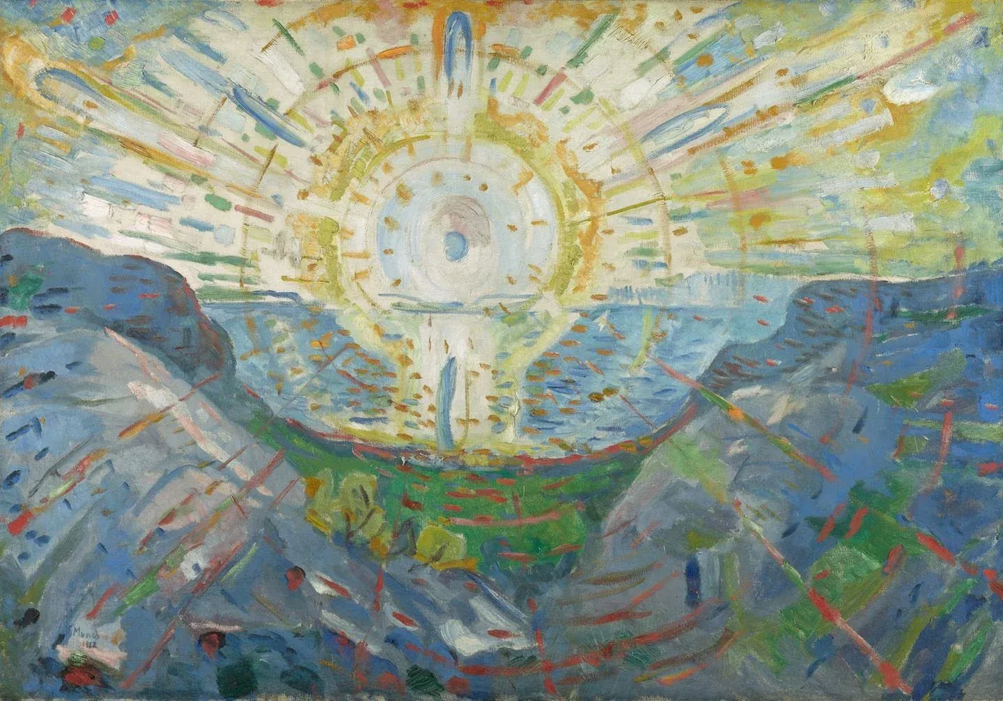 “The Sun,” 1912, by Edvard Munch. Munchmuseet, MM.M.00822. © Artists Rights Society (ARS), New York. (Photo: Munchmuseet/Ove Kvavik) MUNCHMUSEET/OVE KVAVIK