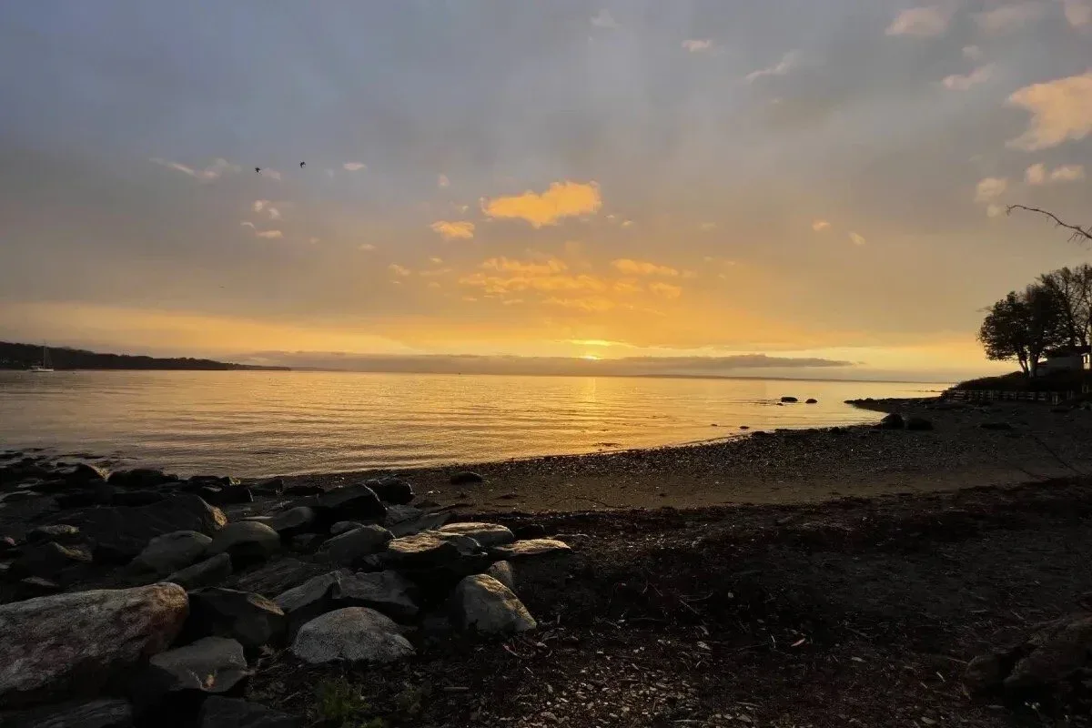Dawn on Penobscot Bay on November 7, 2022. Credit: Murray Carpenter / Maine Public