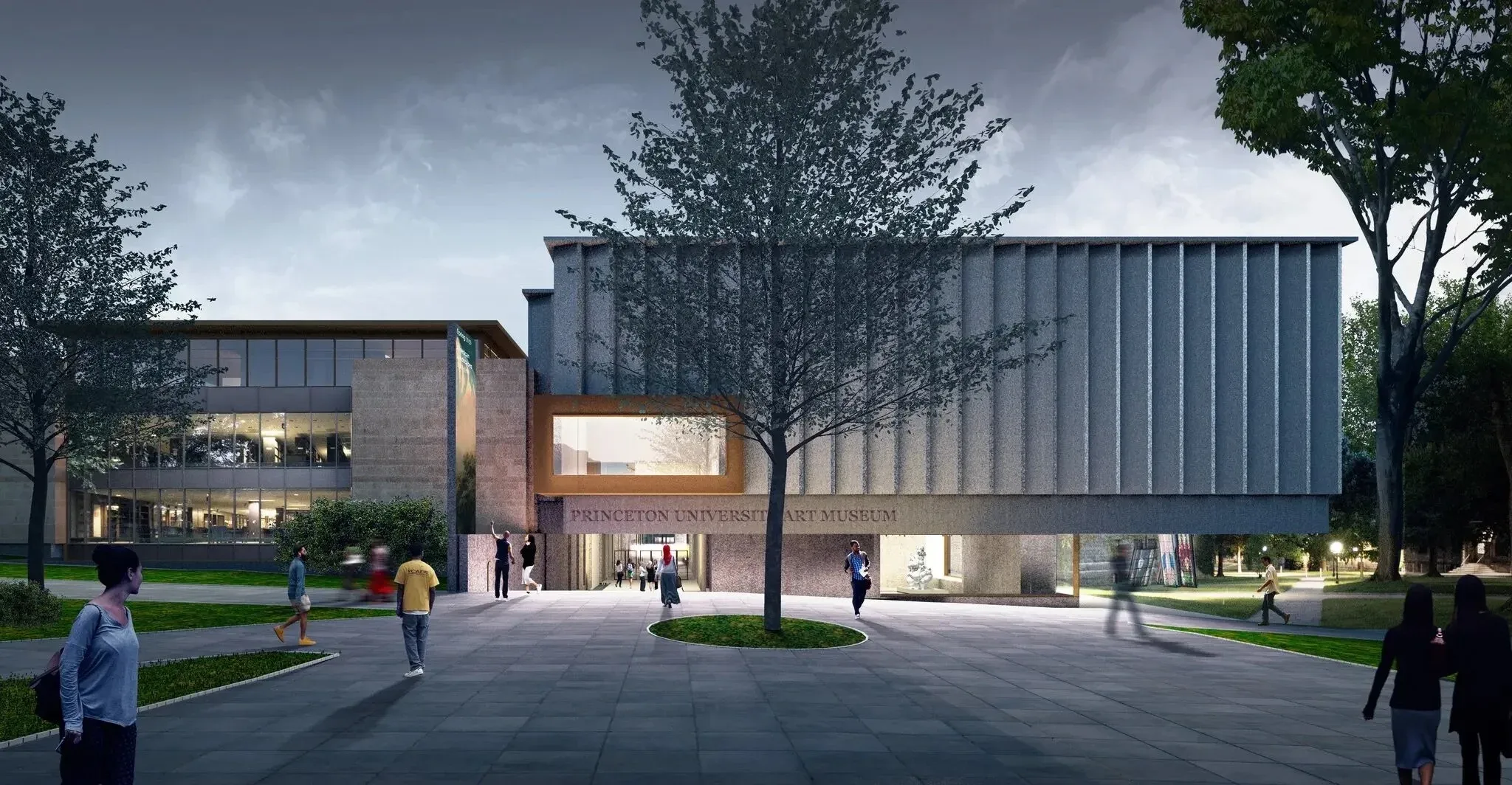 Rendering of the expansion of the Princeton University Art Museum, designed by David Adjaye.Credit...Adjaye Associates