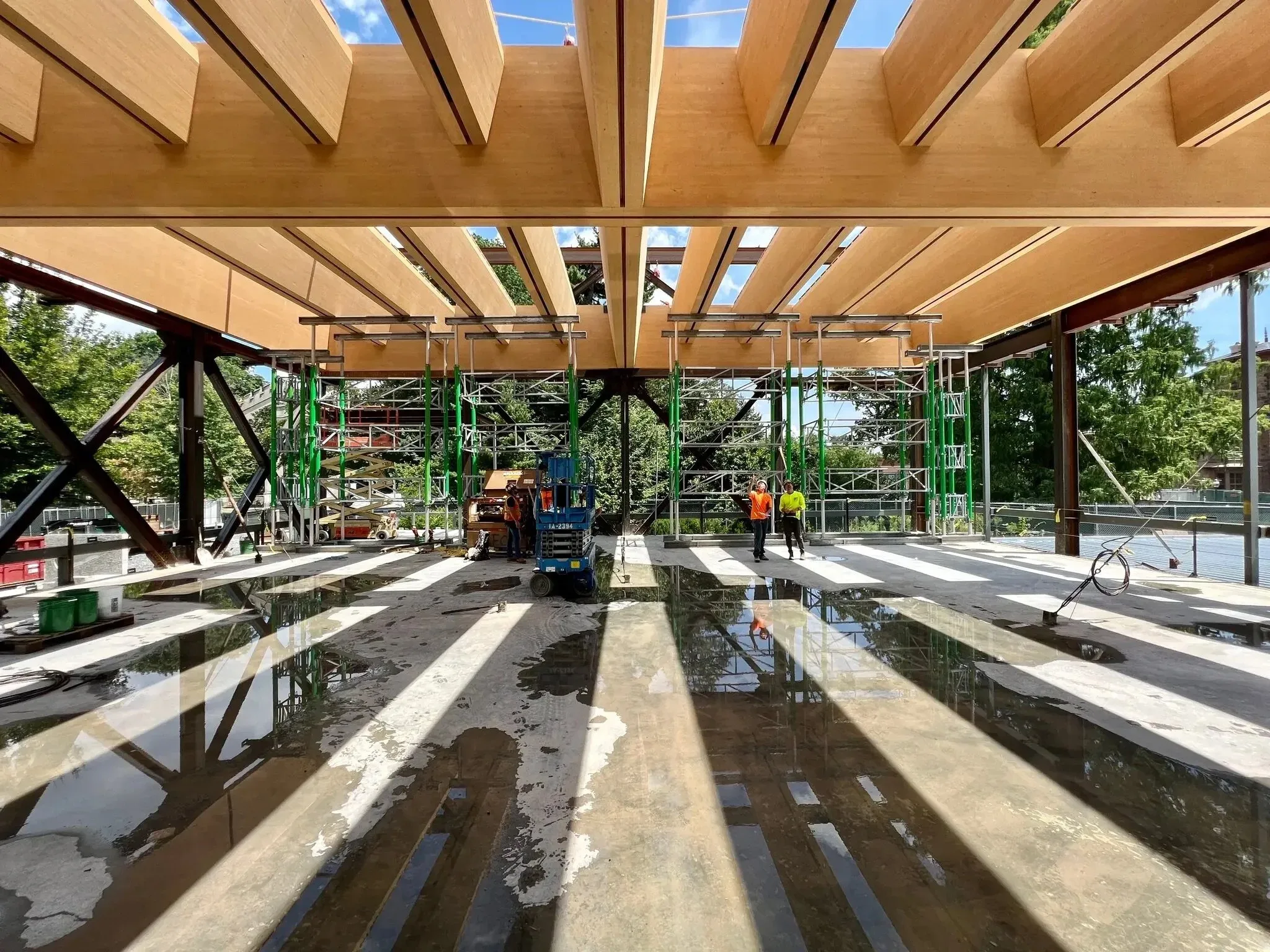 Construction of the Princeton University Art Museum’s new building in September. “Our audiences are hungering for an authentic experience, the work of art placed in front of them,” James Steward, the museum director, said.Credit...Marc McQuade/Adjaye Associates