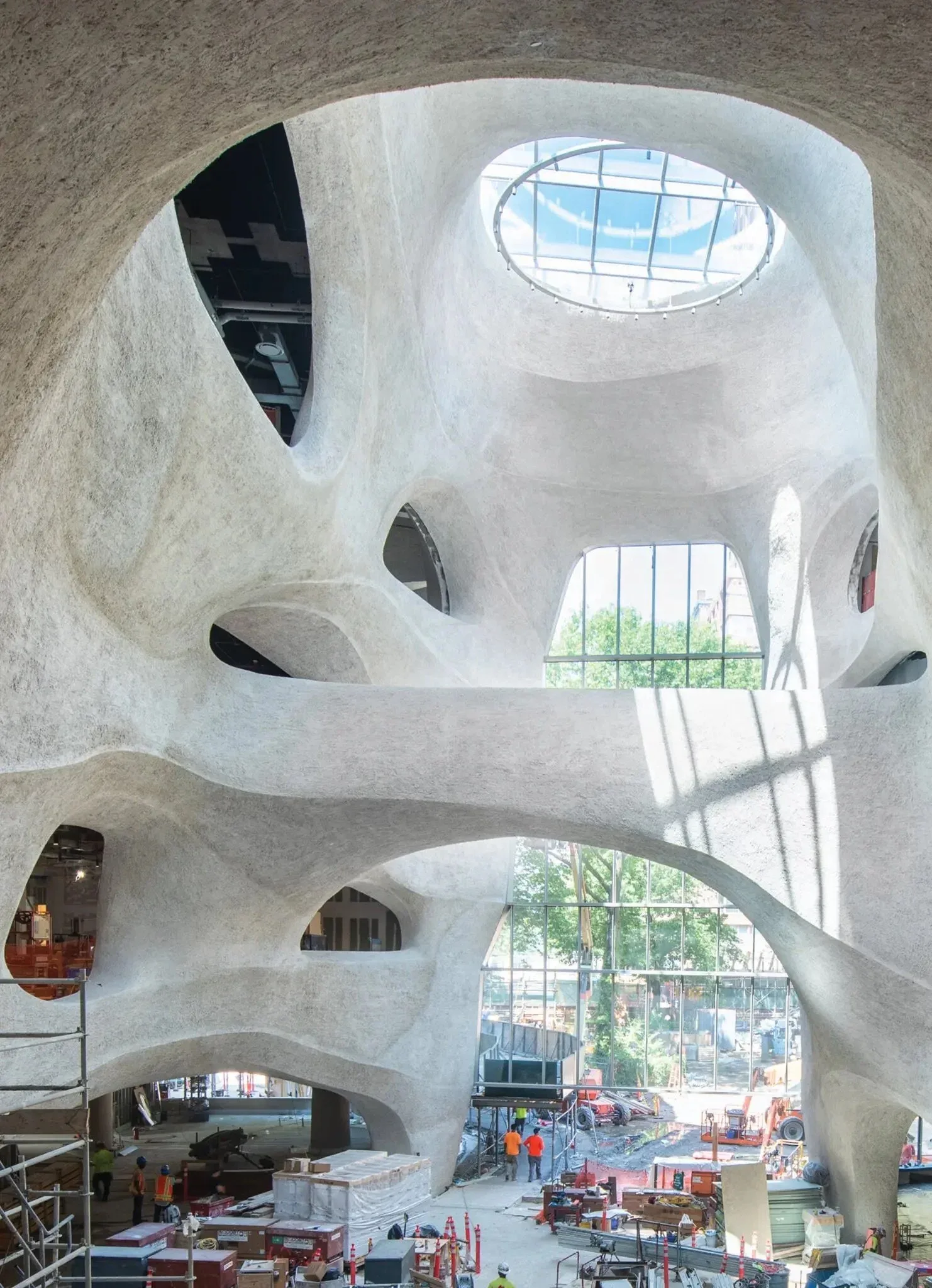 The Richard Gilder Center for Science, Education and Innovation under construction at the American Museum of Natural History in New York.Credit...Denis Finnin/American Museum of Natural History