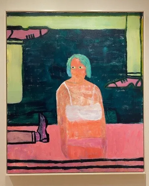 Katherine Bradford, Fear of Shoes, 2018, acrylic on canvas, 80 x 68 inches