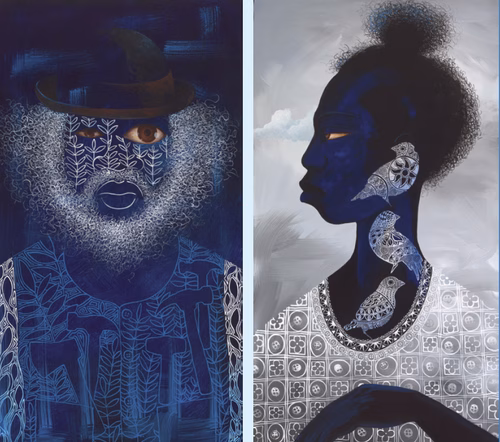 Daniel Minter, "A Quiet Reach #1" | Daniel Minter