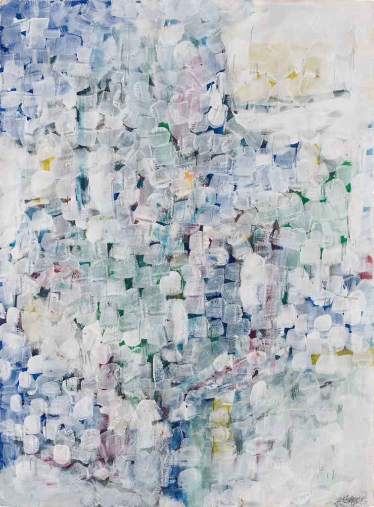 David C. Driskell (American, 1931–2020), Frost and Ice, Maine, 1977, gouache and watercolor on paper, 29 7/8 x 22 1/4 inches. Gift of The Thelma Driskell Trust, 2025.14.2