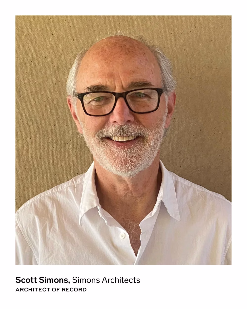 Scott Simons, Simons Architects ARCHITECT OF RECORD